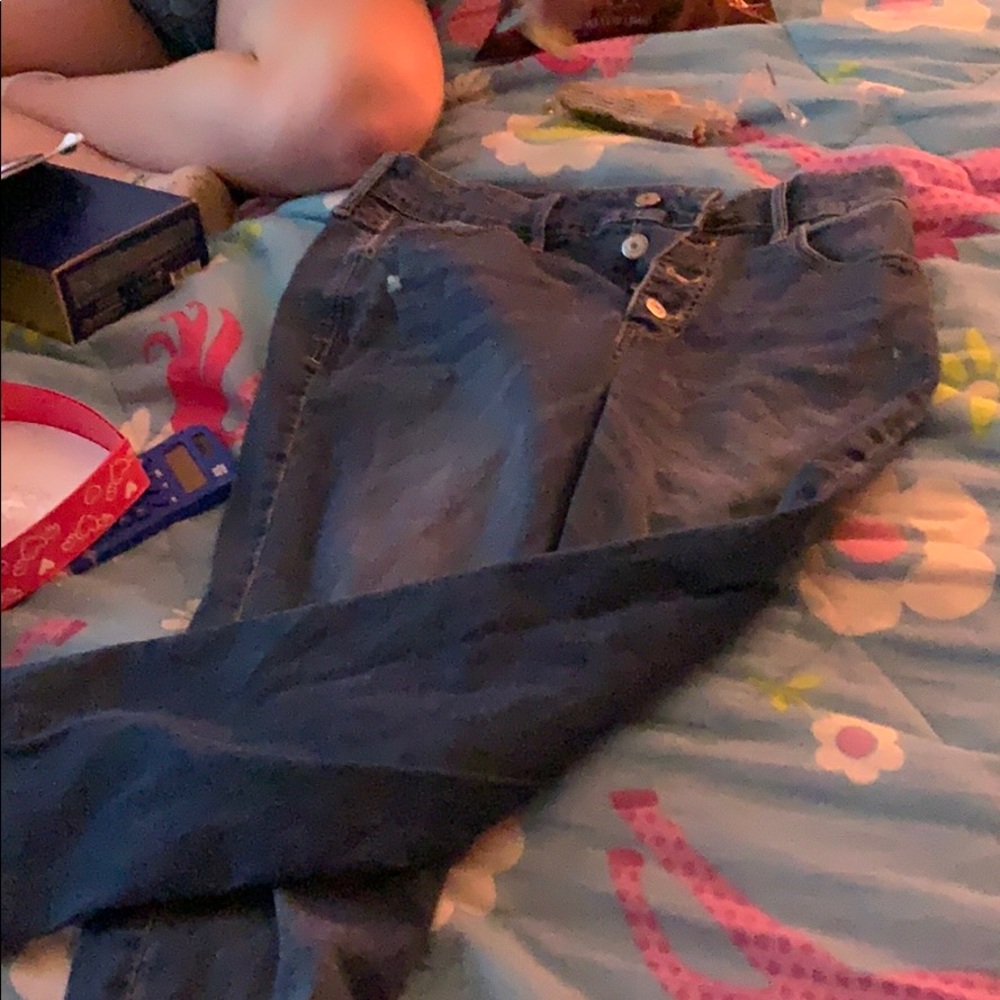 High waisted jeans